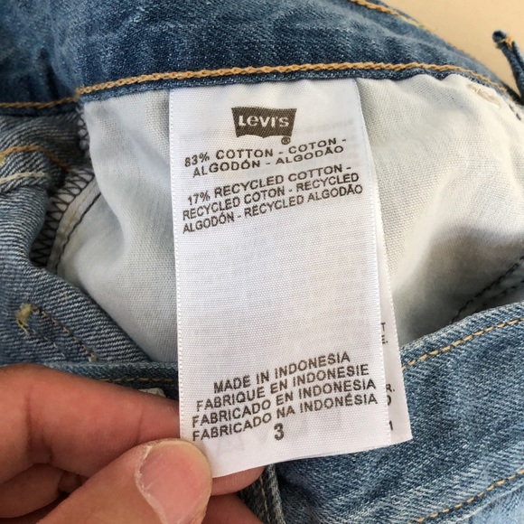 Levi’s Jeans Genuinely Crafted Light Blue Denim Shorts - Picture 5 of 8